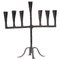 Brutalist Wrought Iron Candleholder for 7 Candles, France, 1960s 1