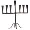 Brutalist Wrought Iron Candleholder for 7 Candles, France, 1960s, Image 1