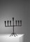 Portacandele brutalista in ferro battuto per 7 candele, Francia, anni '60, Immagine 3
