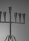 Brutalist Wrought Iron Candleholder for 7 Candles, France, 1960s, Image 6