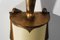 Lámpara de pared francesa de acero dorado con difusor de papel, años 40, Imagen 12