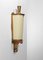 French Wall Light in Gilded Steel with Paper Diffuser, 1940s 7