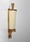 French Wall Light in Gilded Steel with Paper Diffuser, 1940s 8