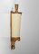 French Wall Light in Gilded Steel with Paper Diffuser, 1940s, Image 8