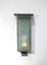 Lámpara de pared italiana de metal lacado y vidrio atribuida a Seguso, años 40, Imagen 10