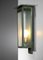 Lámpara de pared italiana de metal lacado y vidrio atribuida a Seguso, años 40, Imagen 4