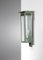 Lámpara de pared italiana de metal lacado y vidrio atribuida a Seguso, años 40, Imagen 12