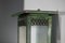 Lámpara de pared italiana de metal lacado y vidrio atribuida a Seguso, años 40, Imagen 5