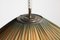 Große italienische Wandlampe aus Messing mit Fransenschirm aus Seide, 1950er 8