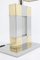 Geometric Table Lamp in Silver and Gold Metal, 1970s, Image 5