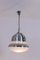 Industrial Style Pendant Light in Brushed and Opaline Metal, 1970s, Image 2