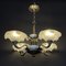 Art Deco Lampe aus Eisglas von Ezan, 1930er 6