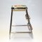 Swedish Step Stool with Flower Decor and Chromed Steel by Awab, 1950s, Image 5