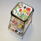 Swedish Step Stool with Flower Decor and Chromed Steel by Awab, 1950s 4