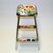 Swedish Step Stool with Flower Decor and Chromed Steel by Awab, 1950s, Image 6