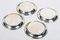 Champagne Coasters in Silver-Plated Metal, Set of 4 4