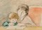 Georges D'Espanat, Scena figurativa, XX secolo, Disegno su carta, Incorniciato, Immagine 3
