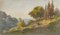 Henri Joseph Harpignies, paisaje, siglos XIX-XX, acuarela, enmarcado, Imagen 2