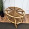 French Riviera Style Bamboo and Rattan Oval Coffee Table, Italy, 1960s, Image 6