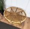 French Riviera Style Bamboo and Rattan Oval Coffee Table, Italy, 1960s, Image 4