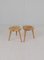 Midcentury Modern Sculptural Stools in Pine by Norsk Husflid, 1960s, Set of 2, Image 9