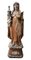 Statue der Heiligen Klara von Assisi aus polychromem Holz, Ende 16. - Anfang 17. Jh. 1