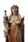 Statue der Heiligen Klara von Assisi aus polychromem Holz, Ende 16. - Anfang 17. Jh. 2