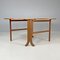 Mid-Century Modern English Wooden Dining Table with Flap Doors, 1960s 3