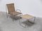 Poltrona Early Bachelor con poggiapiedi di Verner Panton per Fritz Hansen, anni '50, set di 2, Immagine 4