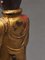 Buddha-Motiv aus vergoldetem Polychome-Holz, geschnitzt 7