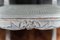 Louis XV Armlehnstuhl mit Rohrgeflecht und grauen Zierleisten 12