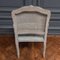 Louis XV Armchair with Cane and Gray Trim 5