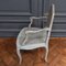 Louis XV Armchair with Cane and Gray Trim, Image 3