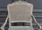 Louis XV Armchair with Cane and Gray Trim 10