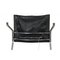 Pk-22 Lounge Chair in Patinated Black Leather by Poul Kjærholm, 1980s 18