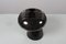Jarrón era espacial de cerámica esmaltada en negro de E. Bioli para Il Picchio, Italia, años 70, Imagen 5