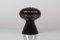 Jarrón era espacial de cerámica esmaltada en negro de E. Bioli para Il Picchio, Italia, años 70, Imagen 3