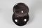 Jarrón era espacial de cerámica esmaltada en negro de E. Bioli para Il Picchio, Italia, años 70, Imagen 7