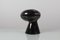 Space Age Black Glazed Ceramic Vase by E. Bioli for Il Picchio, Italy, 1970s 4