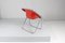 Mid-Century Red Plona Chair attributed to G. Piretti for Anonima Castelli, Italy, 1970s 4