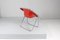 Mid-Century Red Plona Chair attributed to G. Piretti for Anonima Castelli, Italy, 1970s, Image 4