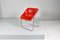 Mid-Century Red Plona Chair attributed to G. Piretti for Anonima Castelli, Italy, 1970s 9