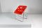 Mid-Century Red Plona Chair attributed to G. Piretti for Anonima Castelli, Italy, 1970s, Image 9