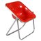 Mid-Century Red Plona Chair attributed to G. Piretti for Anonima Castelli, Italy, 1970s 1