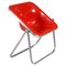 Roter Mid-Century Plona Chair von G. Piretti für Anonima Castelli, Italien, 1970er 1
