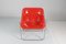 Mid-Century Red Plona Chair attributed to G. Piretti for Anonima Castelli, Italy, 1970s 11