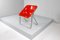 Mid-Century Red Plona Chair attributed to G. Piretti for Anonima Castelli, Italy, 1970s 12