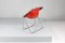 Mid-Century Red Plona Chair attributed to G. Piretti for Anonima Castelli, Italy, 1970s 6