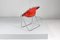 Roter Mid-Century Plona Chair von G. Piretti für Anonima Castelli, Italien, 1970er 6