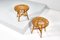 Bamboo and Wicker Stools by Franco Albini for Bonacina, 1960s, Set of 2 6